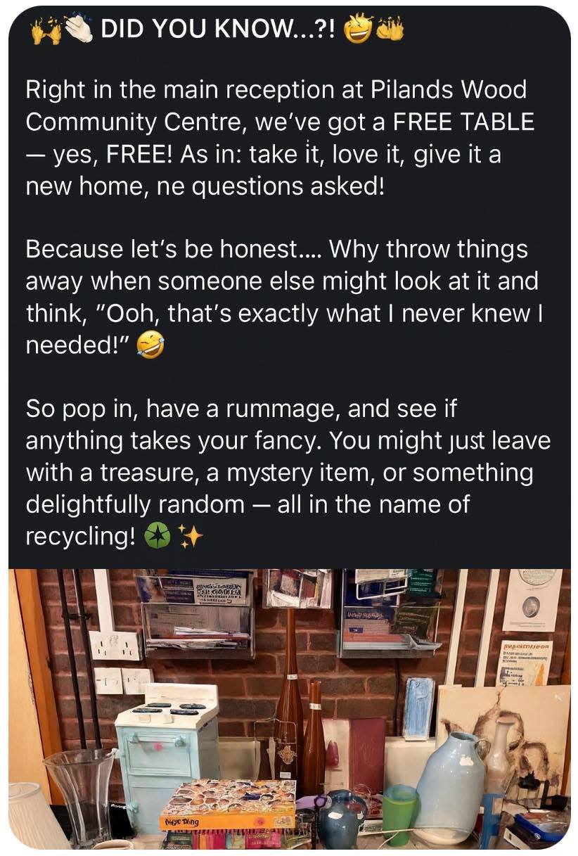 Community pantry with fresh produce